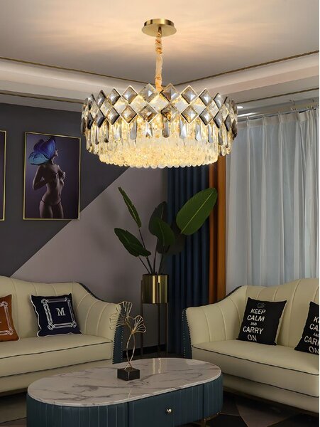 Toolight Moderní designové osvětlení Crystal APP1540-8CP60 Gold