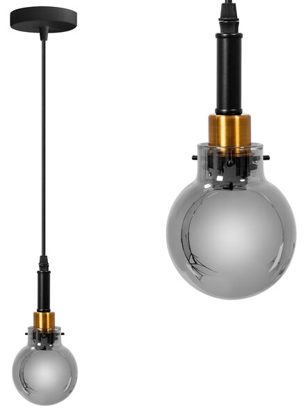 Toolight Závěsné svítidlo s APP1124-1CP Black Gold