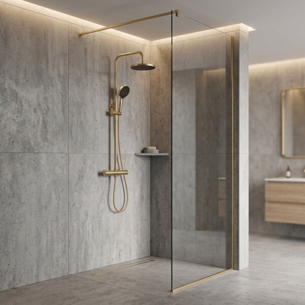 Rea, Sprchový set Rea Avanti Brush Gold, REA-P8920