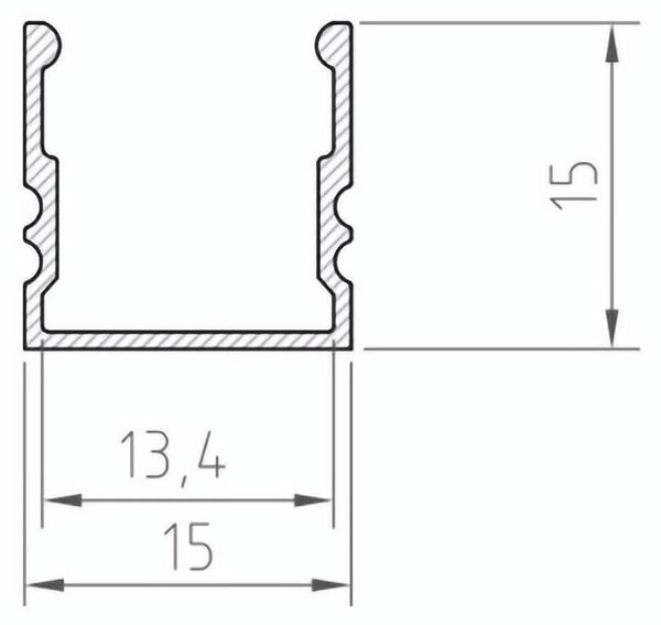 LED lampa do nástěnných panelů MINI Délka/výkon: 80cm/8W, Barva světla: Teplá 3000K