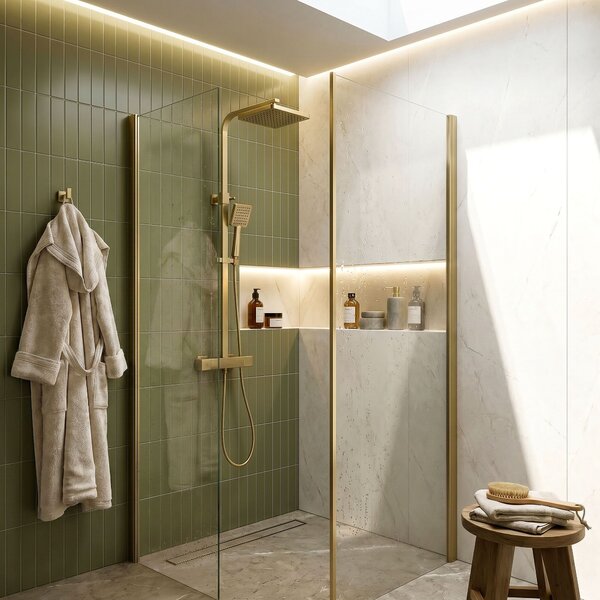 Rea, Sprchový set Rea Atrium Brush Gold, REA-P8922