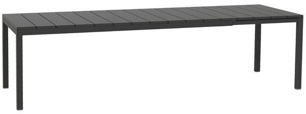 Nardi Antracitově šedý rozkládací zahradní stůl Rio 210/280 x 100 cm