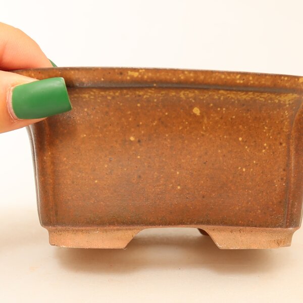 E-bonsai Keramická Miska 13 x 10,5 x 5,5 cm hnědá