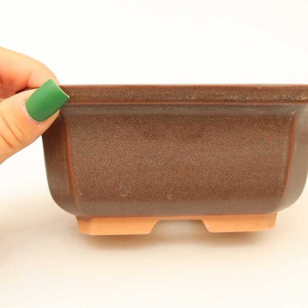 E-bonsai Keramická Miska 15 x 12 x 7 cm hnědá