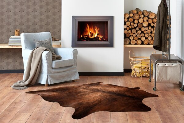 Makro Abra Koberec imitace zvířecí kůže G5067-3 hnědý Rozměr: 100x150 cm