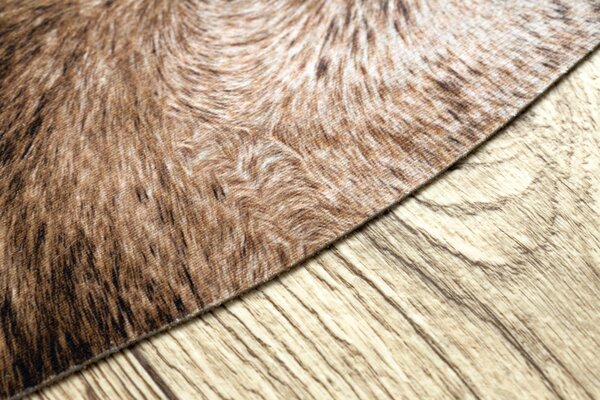 Makro Abra Koberec imitace zvířecí kůže G5068-1 hnědý Rozměr: 100x150 cm