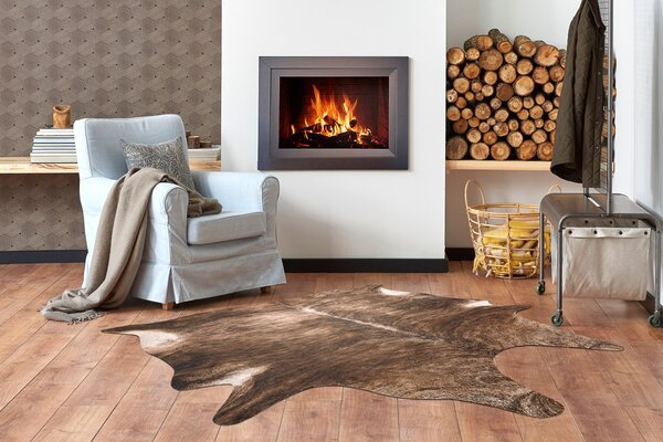 Makro Abra Koberec imitace zvířecí kůže G5068-1 hnědý Rozměr: 100x150 cm