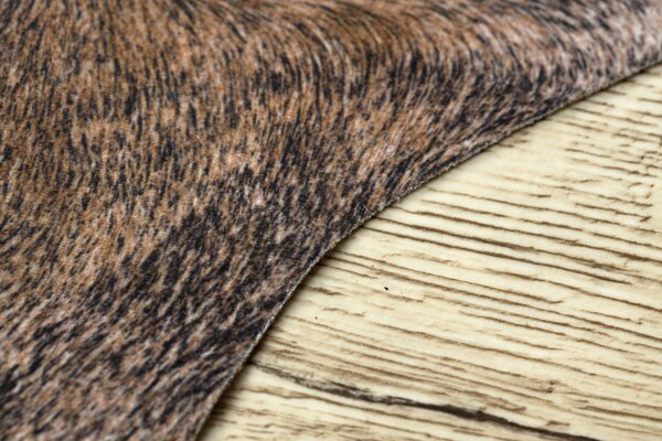 Makro Abra Koberec imitace zvířecí kůže G5072-1 hnědý Rozměr: 100x150 cm