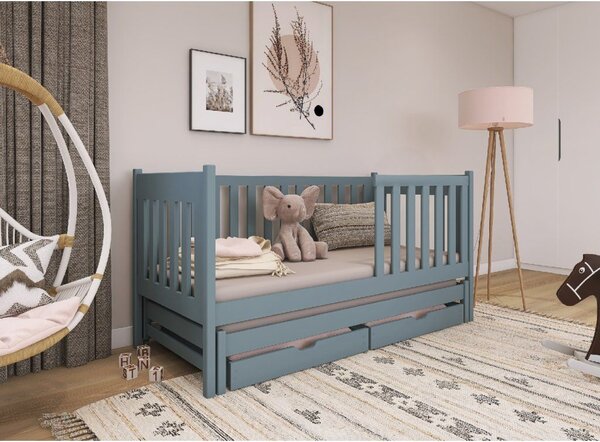 Legno Dětská rozkládací postel Karla šedá Rozměr (cm): 80x160