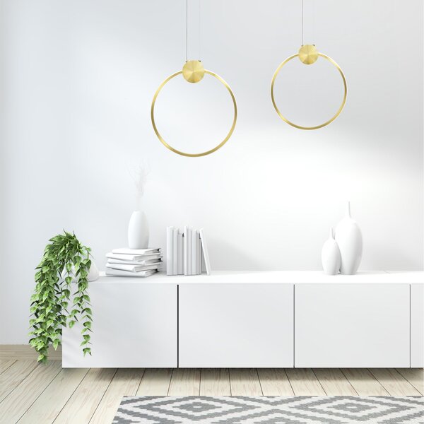 Toolight Stropní svítidlo LED APP1396-CP GOLD 40cm