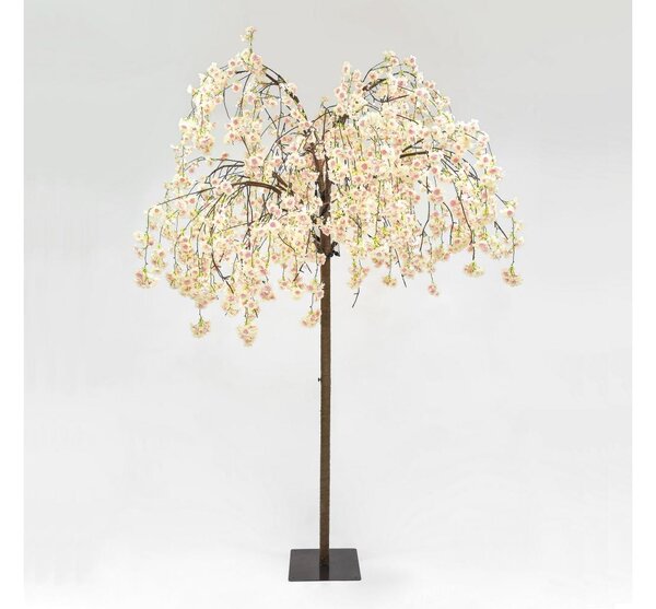 LED Vánoční dekorativní umělý strom CHERRY TREE 288xLED/230V 2,5 m třešeň