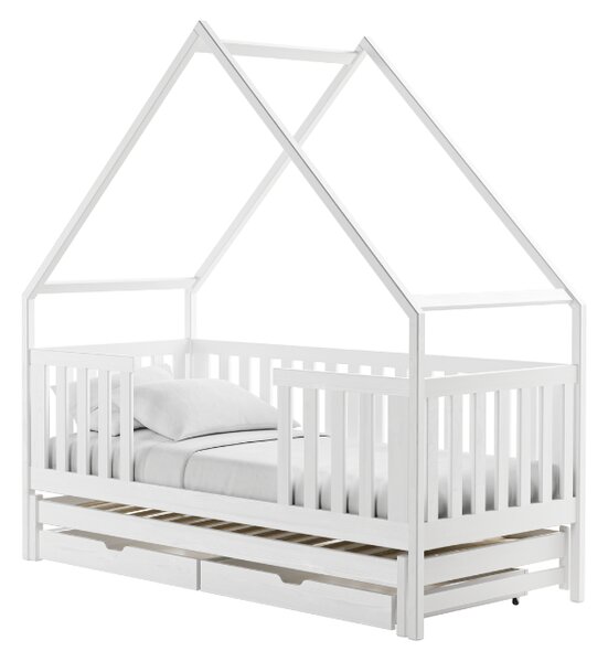 Legno Dětská rozkládací postel Magda bílá Rozměr (cm): 80x180