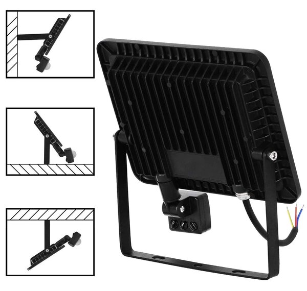 Toolight LED reflektor s pohybovým čidlem 50W RSL008-50NS