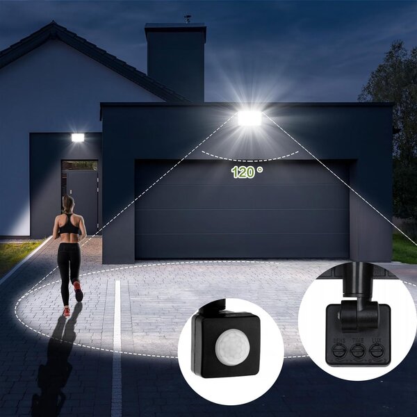Toolight LED reflektor s pohybovým čidlem 50W RSL008-50NS