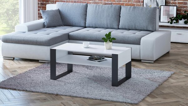 Konferenční stolek Matkam obdélníkový 100 x 53,6 x 50 cm bílý