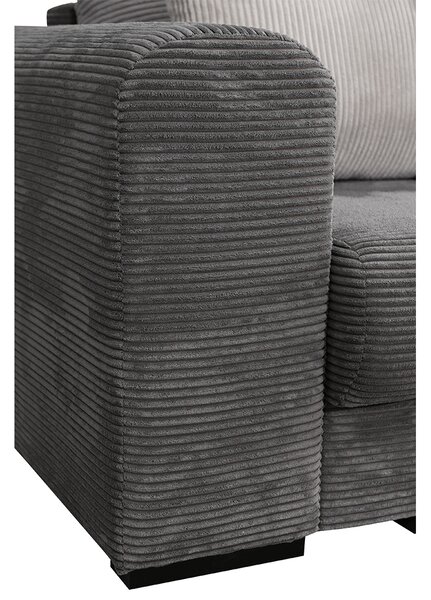 KONDELA Extra prostorná pohovka, šedá / světle / béžová, GILEN BIG SOFA