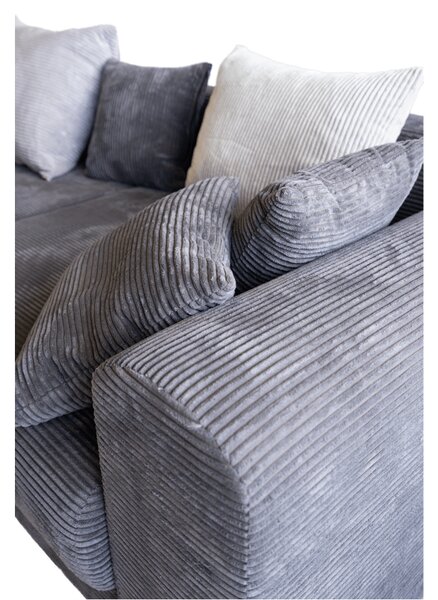 KONDELA Extra prostorná pohovka, šedá / světle / béžová, GILEN BIG SOFA