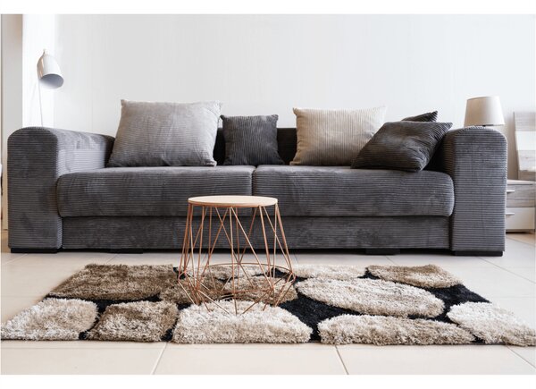 KONDELA Extra prostorná pohovka, šedá / světle / béžová, GILEN BIG SOFA