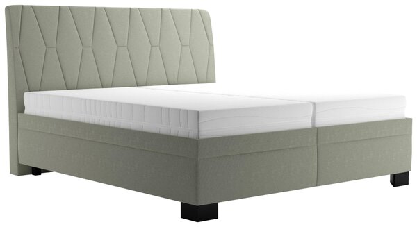 ČALOUNĚNÁ POSTEL, 180/200 cm, zelená Blanar - Postele s úložným prostorem