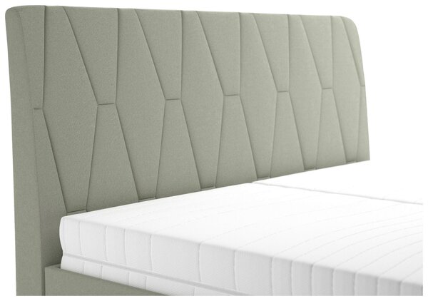 ČALOUNĚNÁ POSTEL, 180/200 cm, zelená Blanar - Postele s úložným prostorem