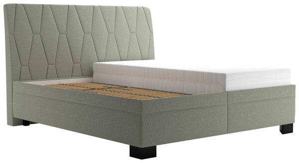 ČALOUNĚNÁ POSTEL, 180/200 cm, zelená Blanar - Postele s úložným prostorem