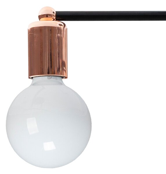 Toolight Čtyřnásobná závěsná stropní lampa z růžového zlata 392200