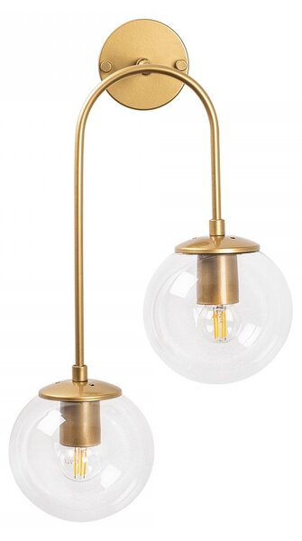 Opviq Nástěnná lampa Jevel I zlatá/čirá