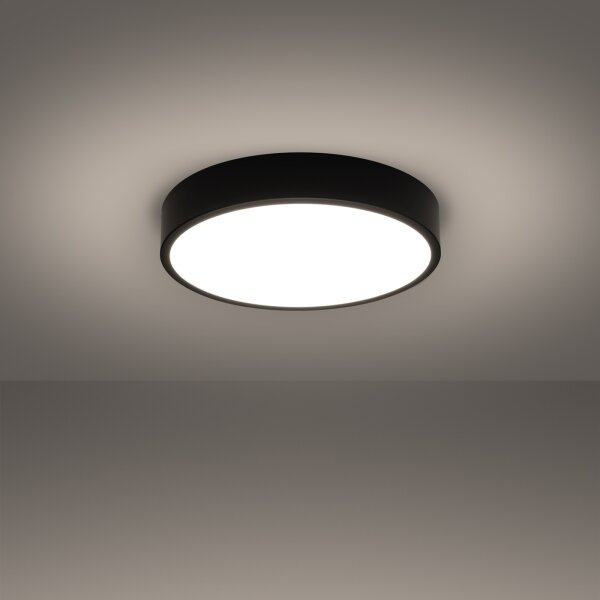 Sollux SL.1244 - LED Stropní svítidlo ONYX LED/32W/230V pr. 40 cm černá