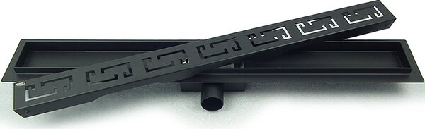 BPS-koupelny Sprchový odtokový žlab DL01 OMEGA G6 HYD-2663 50 cm, černý