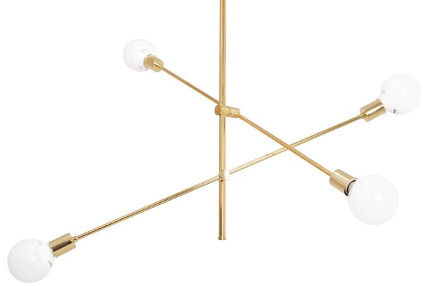 Toolight - Nastavitelná stropní lampa dvouramenná 4xE27 60W APP479-4C, zlatá, OSW-00611