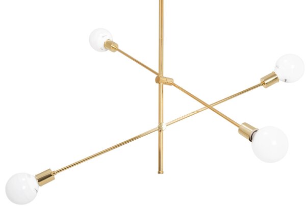 Toolight - Nastavitelná stropní lampa dvouramenná 4xE27 60W APP479-4C, zlatá, OSW-00611