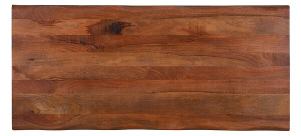 JÍDELNÍ STŮL, mangové dřevo, přírodní barvy, černá, 200/100/78 cm Voleo - Jídelní stoly