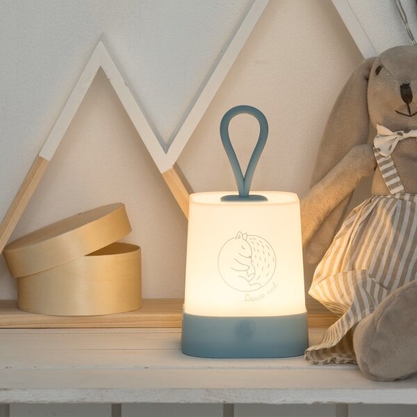 Atmosphera - LED Doty. dětské nabíj. noční světlo RABBIT LED/3,7V 1200mAh modrá
