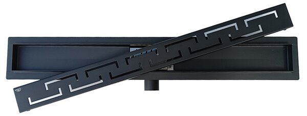 BPS-koupelny Sprchový odtokový žlab DL01 DELTA G4 HYD-2675 60 cm, černý