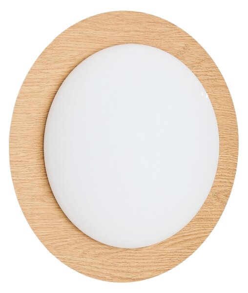 Kave Home Nástěnné světlo Novae 40 cm s dřevěným efektem