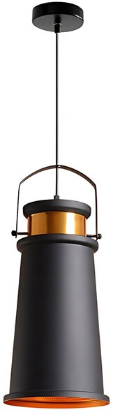 Toolight Stropní lampa ASTI A černá / zlatá