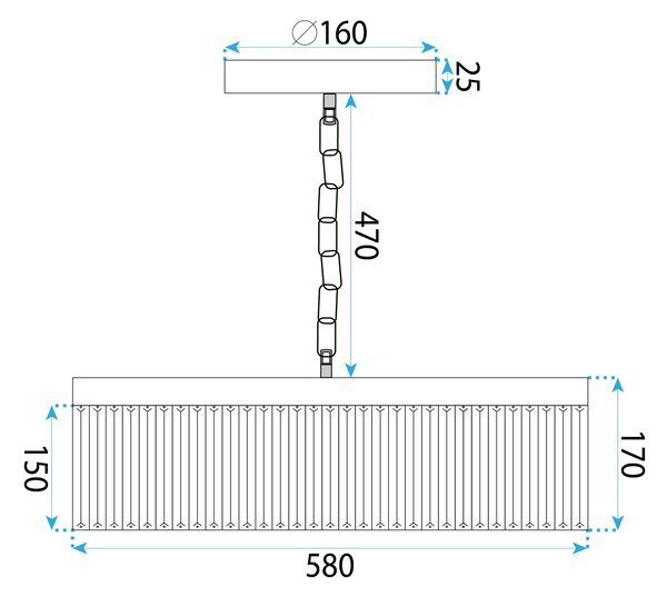 Toolight Rea, Lustr APP1531-8CP4 Gold, OSW-06165