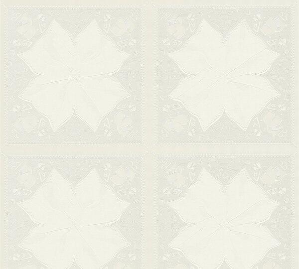 A.S. Création | Vliesová tapeta na zeď Karl Lagerfeld 37845-1 | 0,53 x 10,05 m | bílá, krémová