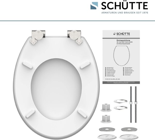 Eisl Sanitär WC prkénko MDF Soft Close Red Starfish High Gloss 80541