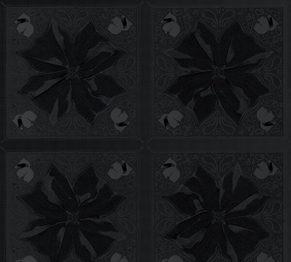A.S. Création | Vliesová tapeta na zeď Karl Lagerfeld 37845-3 | 0,53 x 10,05 m | černá