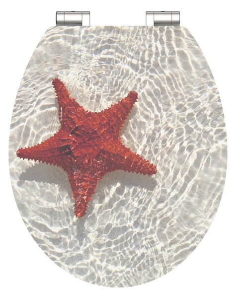 Eisl Sanitär WC prkénko MDF Soft Close Red Starfish High Gloss 80541