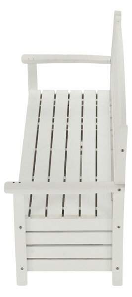KONDELA Zahradní lavička, bílá, 150cm, AMULA