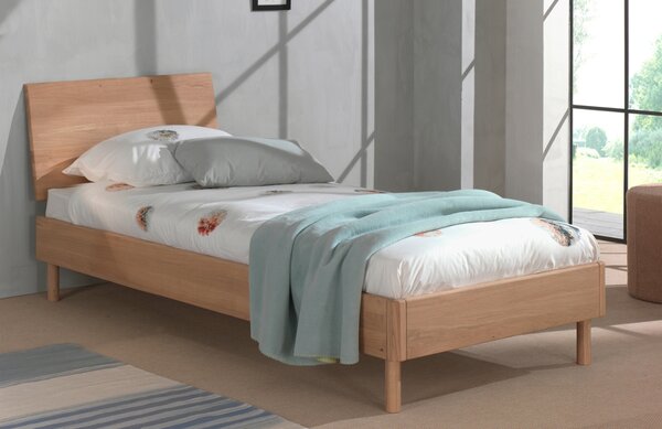 Vipack Dubová postel Forrest 90 x 200 cm s čelem