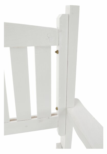 KONDELA Zahradní lavička, bílá, 150cm, AMULA