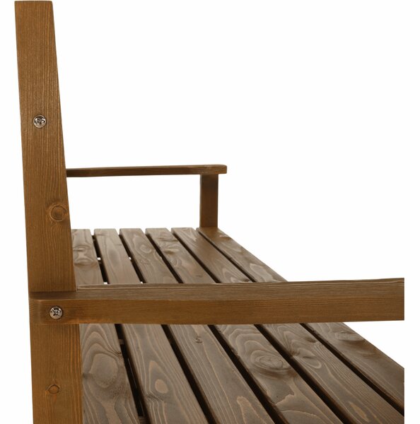 KONDELA Zahradní lavička, hnědá, 150cm, AMULA