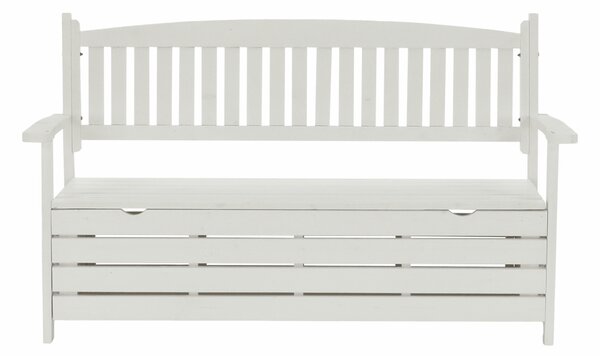 KONDELA Zahradní lavička, bílá, 150cm, AMULA
