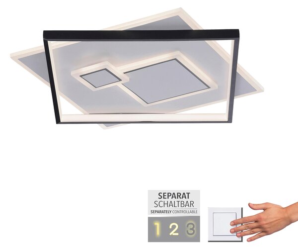 STROPNÍ LED SVÍTIDLO, 57/57/6 cm - Stropní svítidla