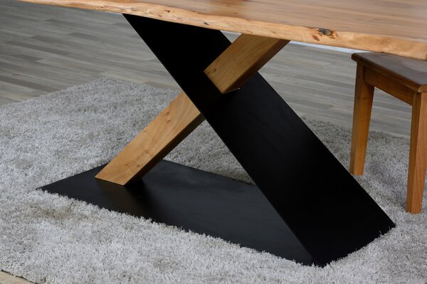 JÍDELNÍ STŮL, akácie, černá, barvy akácie, 200/100/76 cm Linea Natura