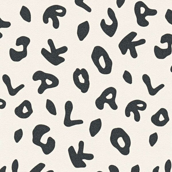 A.S. Création | Vliesová tapeta na zeď Karl Lagerfeld 37856-2 | 0,53 x 10,05 m | bílá, černá