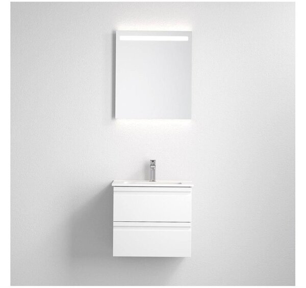 Koupelnová skříňka s umyvadlem VEDO + LED zrcadlo LED/10W/230V IP44 bílá